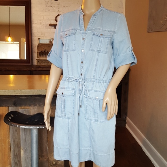 light denim dress